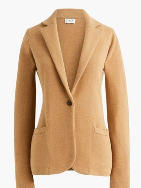J. Crew Schoolboy Sweater Blazer Heathered Acorn Academia Office Preppy